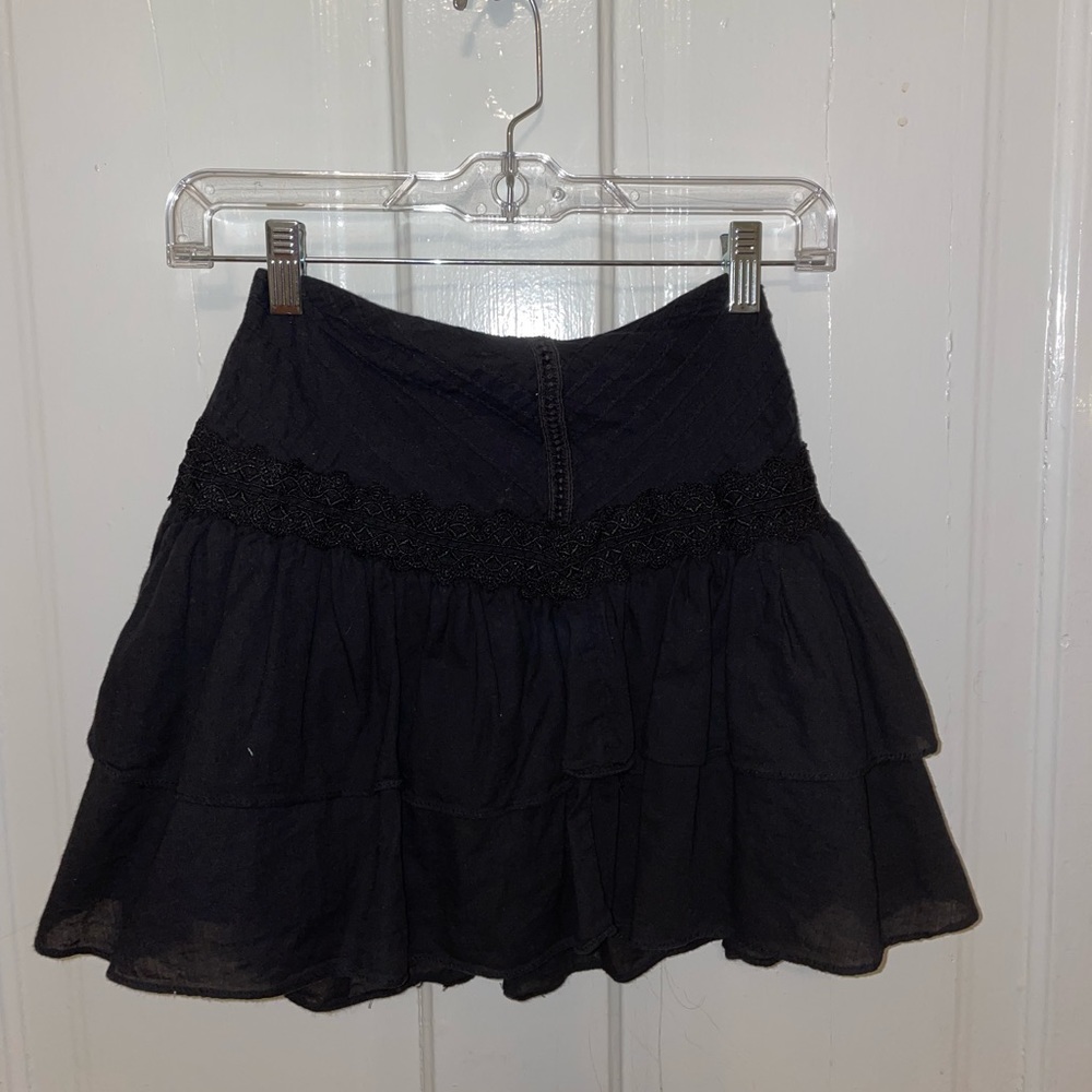 Black lace skirt